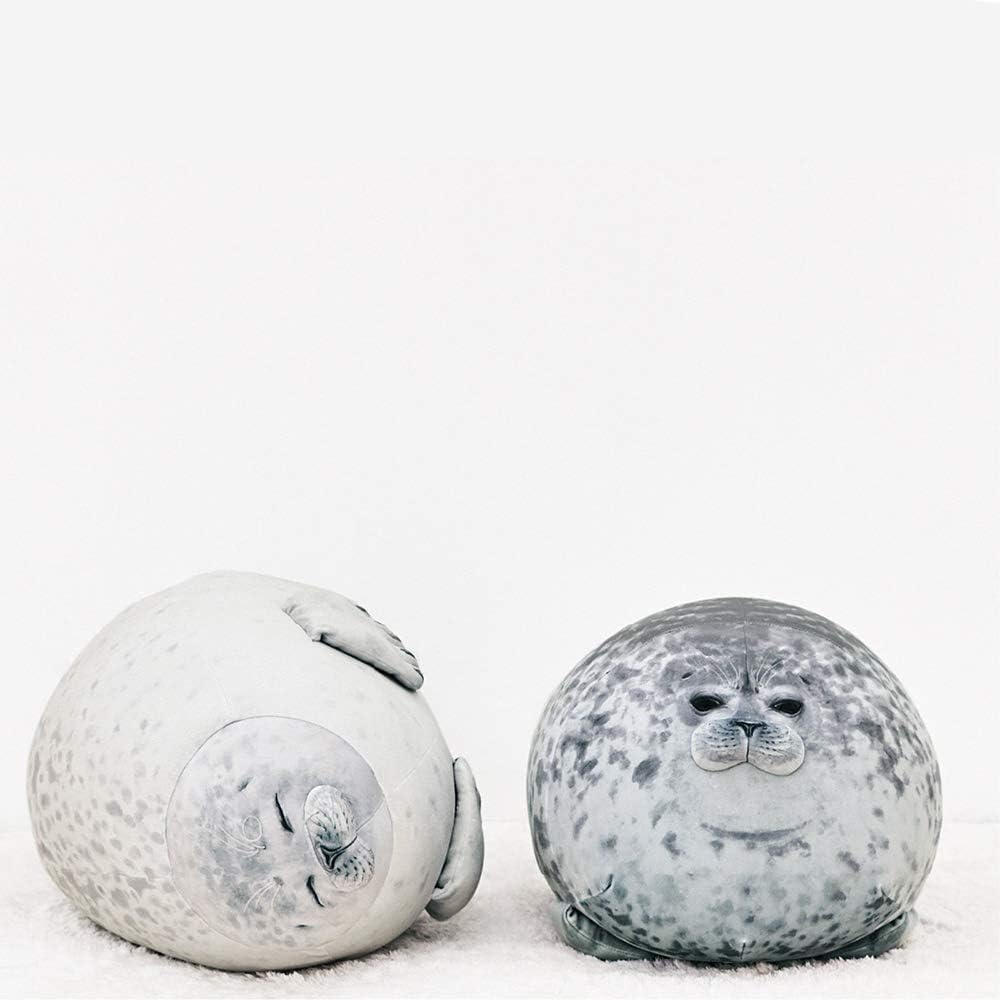 MerryXD Chubby Blob Seal Pillow,Stuffed Cotton Plush Animal Toy Cute Ocean Small(11.8 in)