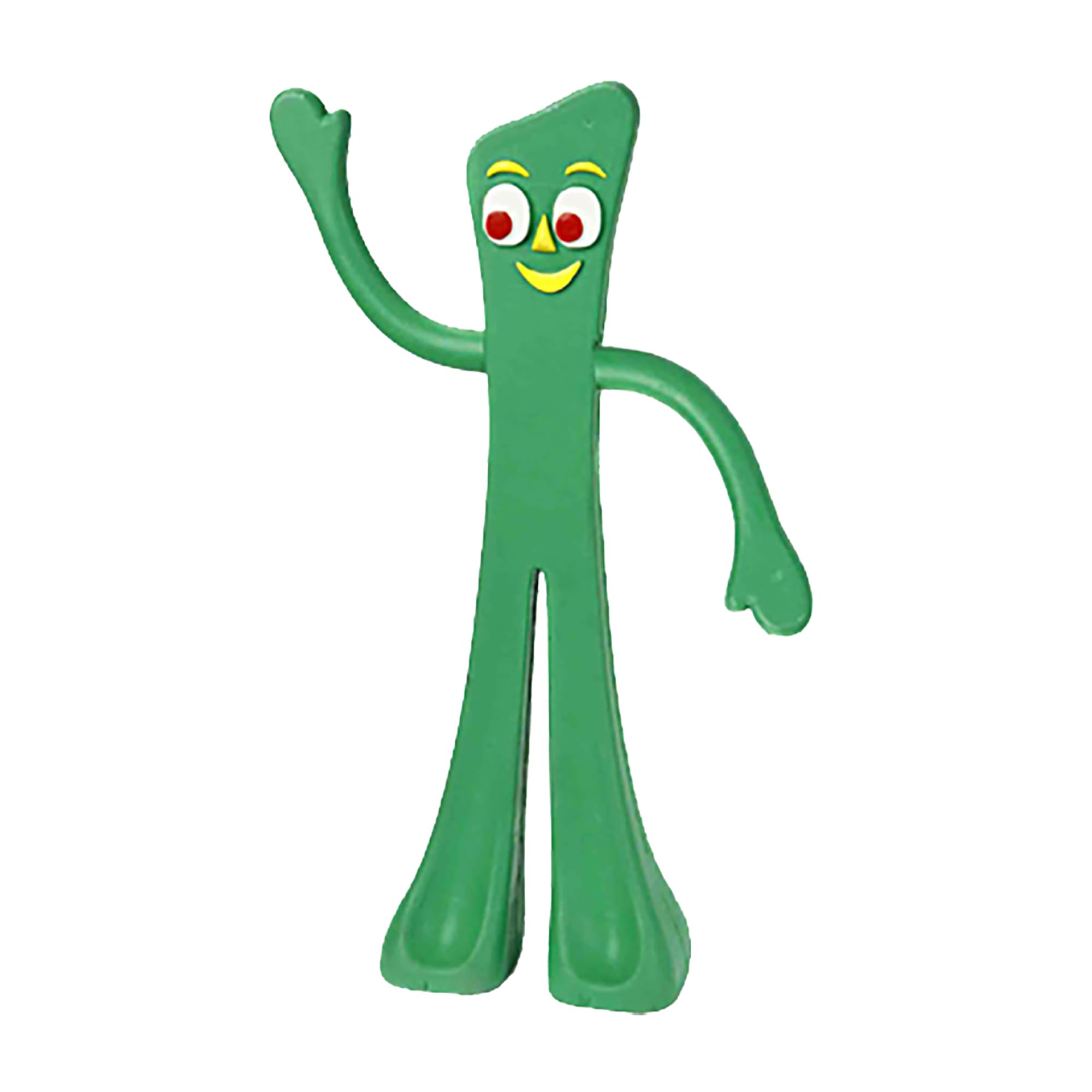 Multipet Gumby Dog Plush Toy - Squeaky Toy for All Dogs - Extra Soft Plush w/ Flexible Legs & Arms - Stuffed Animal for Cuddling & Playing - Cute Dog Pet Toy (9", Green)