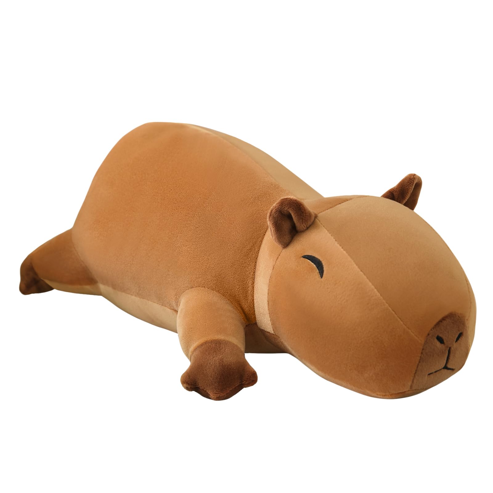 SQEQE Weighted Capybara Plush, Weighted Capybara Stuffed Animal, Cute Plushies Soft Pillow Toy Gift for Kids Adults 9.8 Inch, 0.8 Lbs