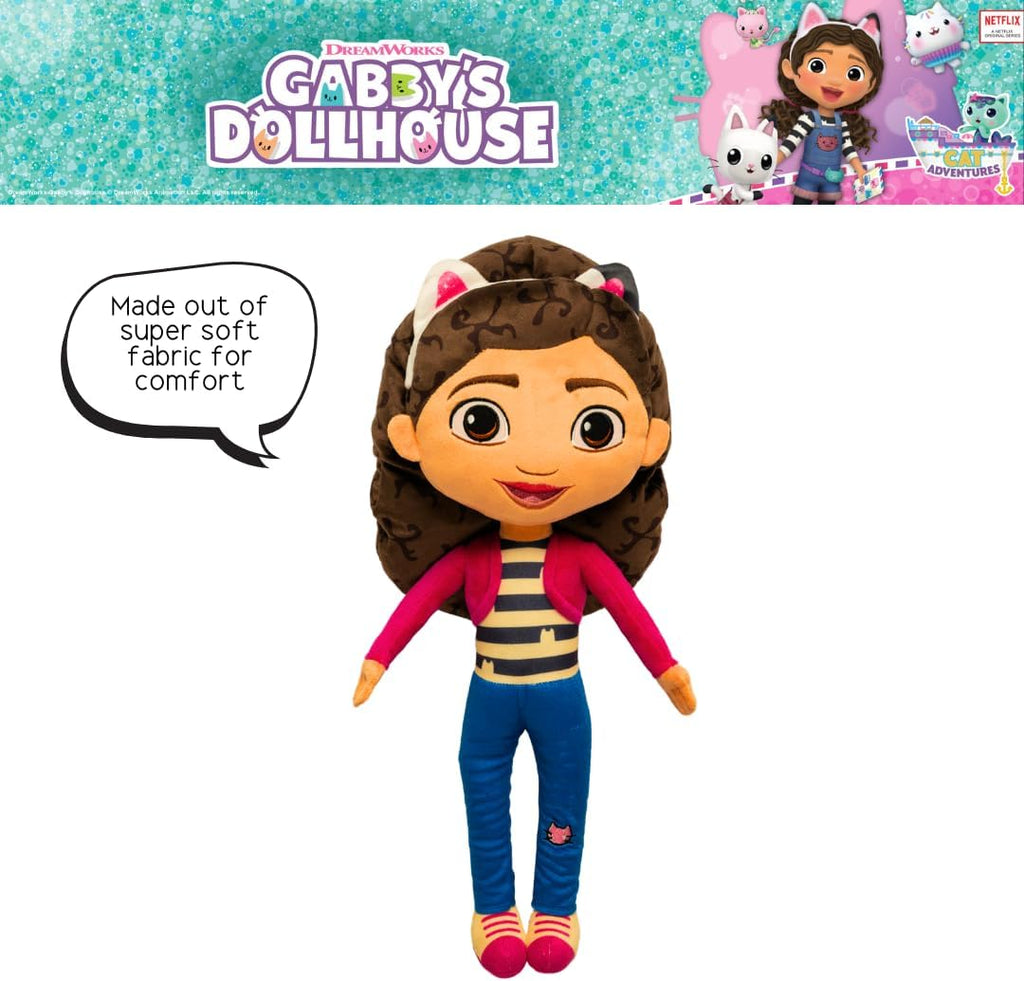 Franco DreamWorks Gabby's Dollhouse Kids Bedding Super Soft Plush Decorative Throw Cuddle Pillow, (Officially Licensed Product)