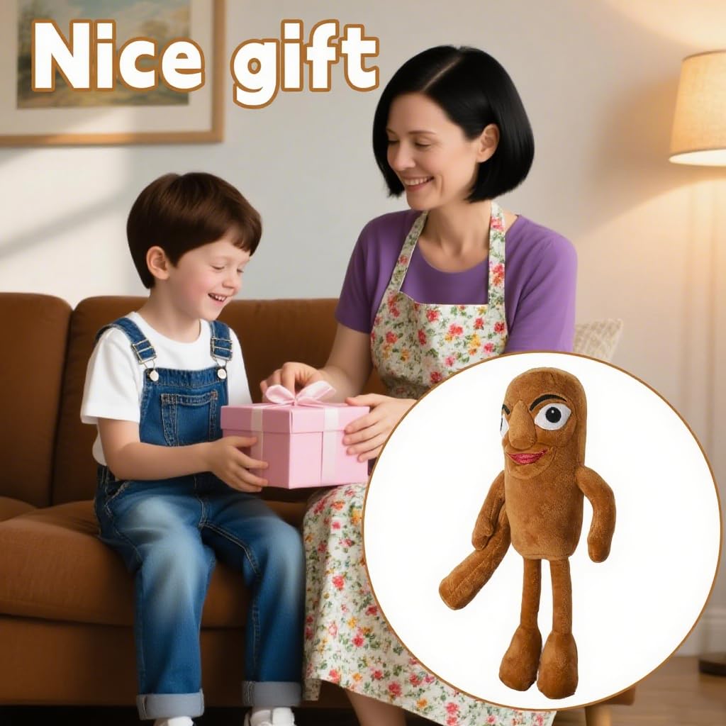Italian Brainrot,Tung Tung Tung Sahur Plushies Toy 19inch for Fans Gift, Soft Stuffed Animal Pillow for Home Kids' Bedroom Decor, Birthday Christmas Choice for Boys Girls(2PACK)