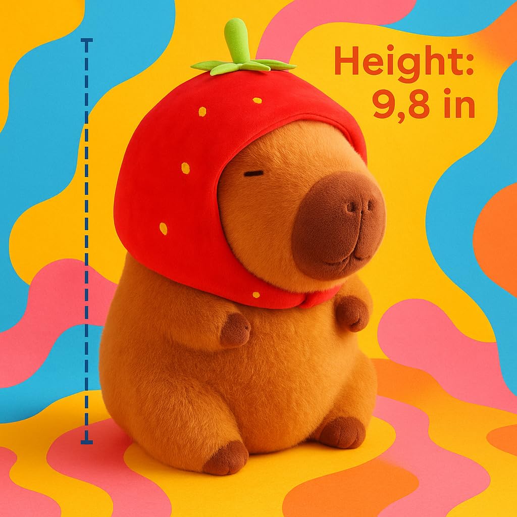 Capybara Plush Toys, Stuffed Animals, Plushies for Boys and Girls Toddlers, Home Decor