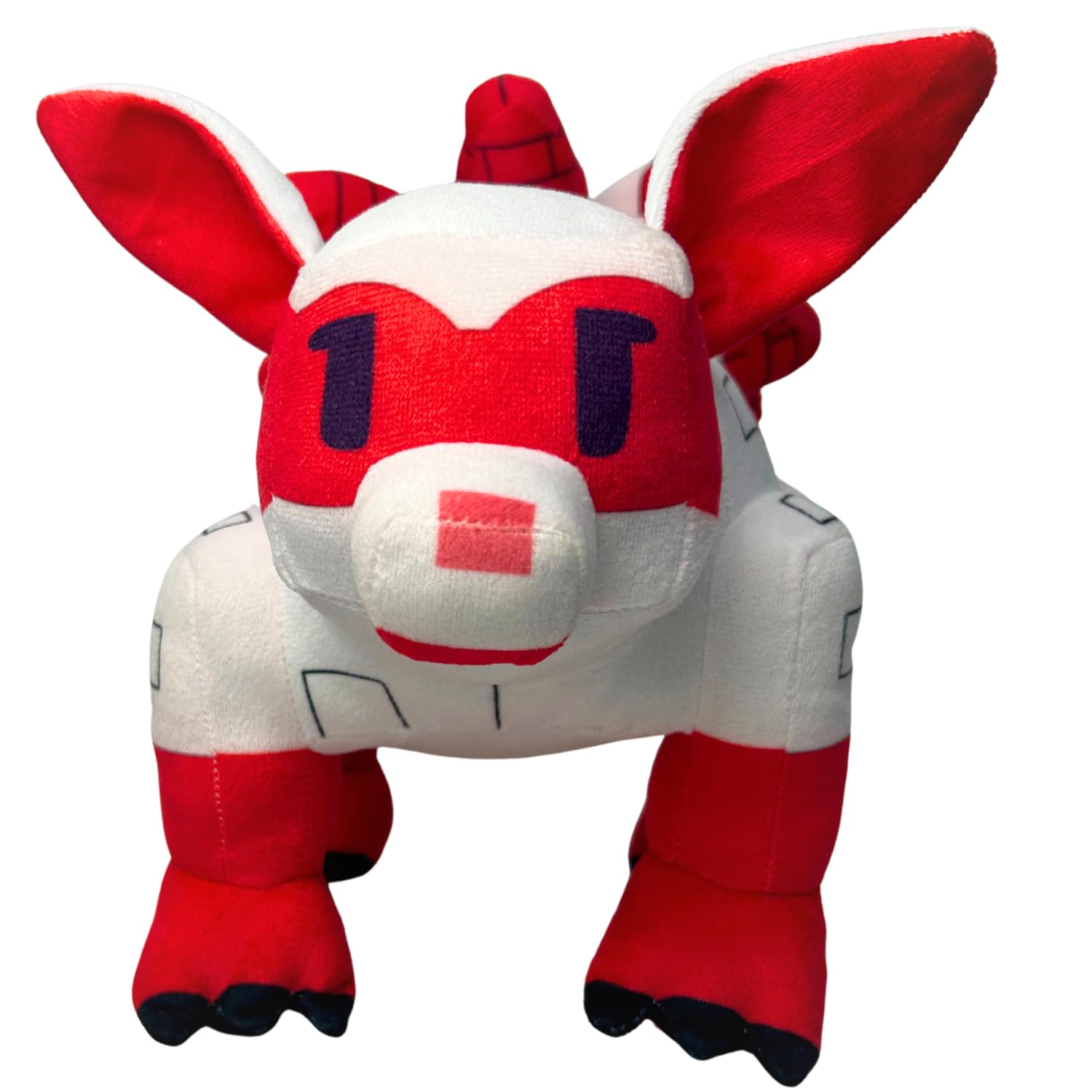 SUPERBE Grow a Garden Plush Toys, 10.63'' Garden Pet Raccoon Red Fox Stuffed Animals Toy, Collectible Plushie for Video Game Fans (Grey)
