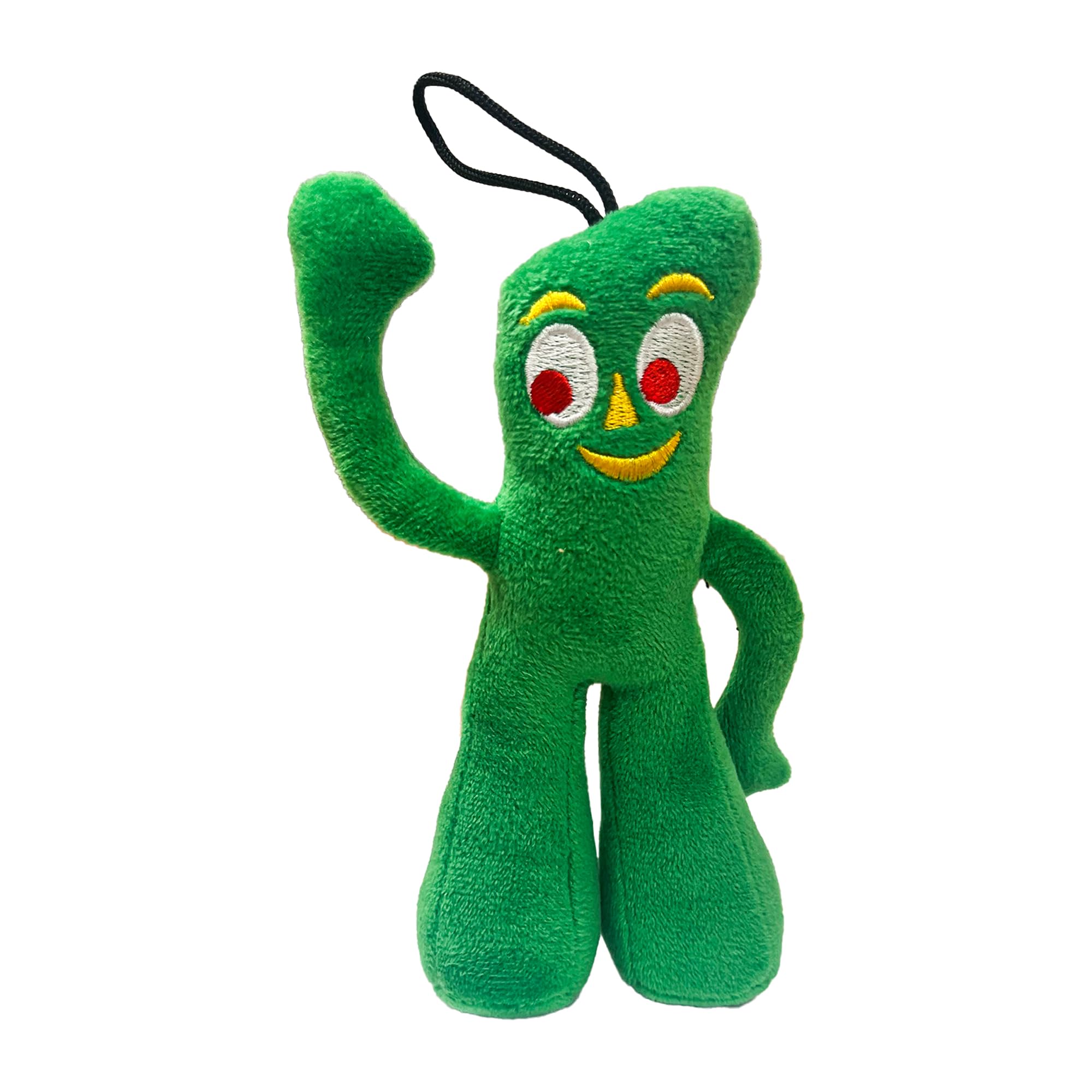 Multipet Gumby Dog Plush Toy - Squeaky Toy for All Dogs - Extra Soft Plush w/ Flexible Legs & Arms - Stuffed Animal for Cuddling & Playing - Cute Dog Pet Toy (9", Green)