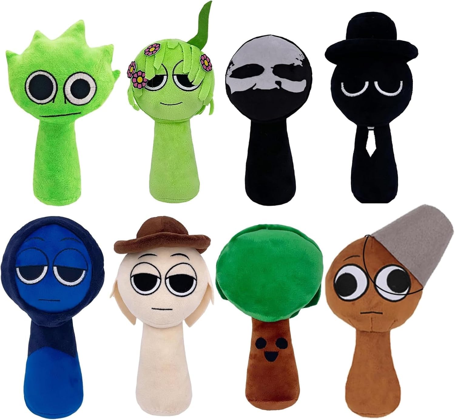 Sprunki Game Plush, Sprunki Toys Plush,Soft Stuffed Animal Pillow Doll Christmas Birthday Gifts for Adult Kids（Garnold）