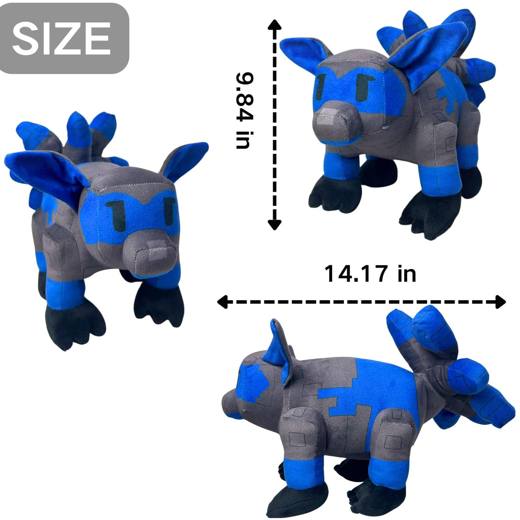 SUPERBE Grow a Garden Plush Toys, 10.63'' Garden Pet Raccoon Red Fox Stuffed Animals Toy, Collectible Plushie for Video Game Fans (Grey)